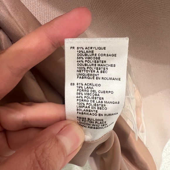 Reiss Pink Regale Coat - Picture 6 of 10